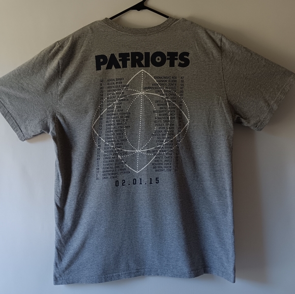 Nike New England Patriots superbowl XLIX men's gray short-sleeve t-shirt size XL - Picture 4 of 9